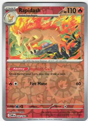 Rapidash - SV10: Destined Rivals 030/182