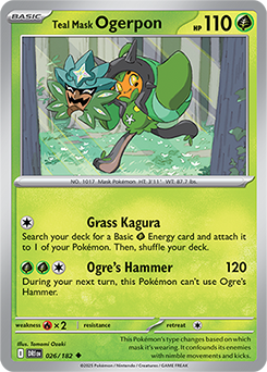 Teal Mask Ogerpon 026/182 SV10: Destined Rivals