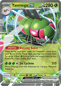 Yanmega EX - SV10: Destined Rivals - 003/182
