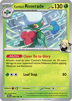 Cynthia’s Roserade SV10: 008/182 Destined Rivals English
